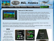 Tablet Screenshot of mglavionics.co.za